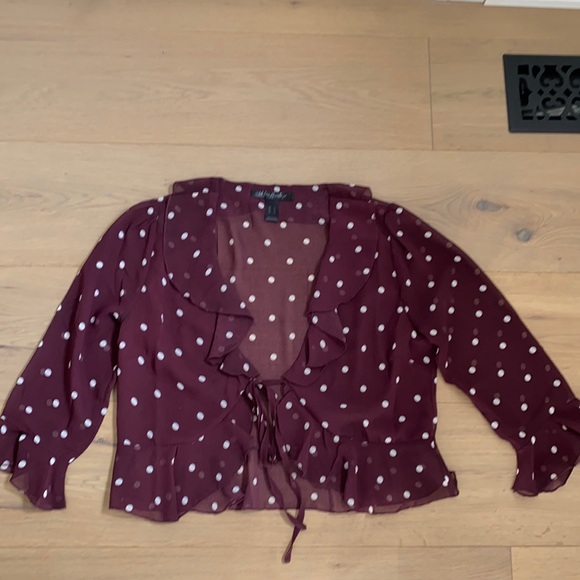 Urban Planet Front Tie Blouse - Picture 1 of 2